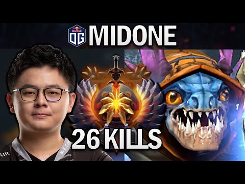 OG.MIDONE SLARK WITH 26 KILLS - DOTA 2 7.27 GAMEPLAY