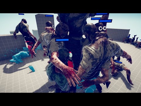 🧟🏾‍♂️100x GIANT ZOMBIE vs GOD UNITS - TABS MODS GAMEPLAY
