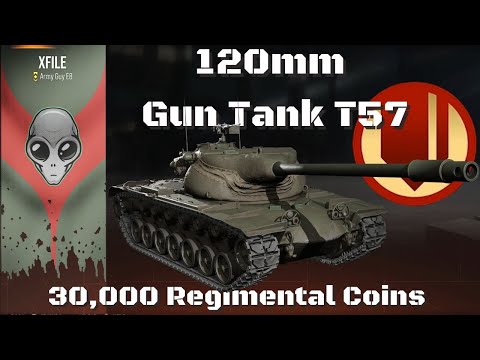 NEW Regimental 120mm Gun Tank T57 , World of Tanks Console Modern Armor.