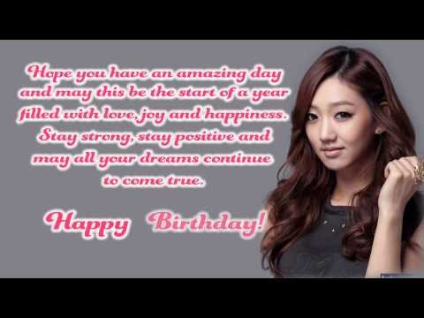 130927 Happy 26th Birthday to EunJi from 9MusesThailand