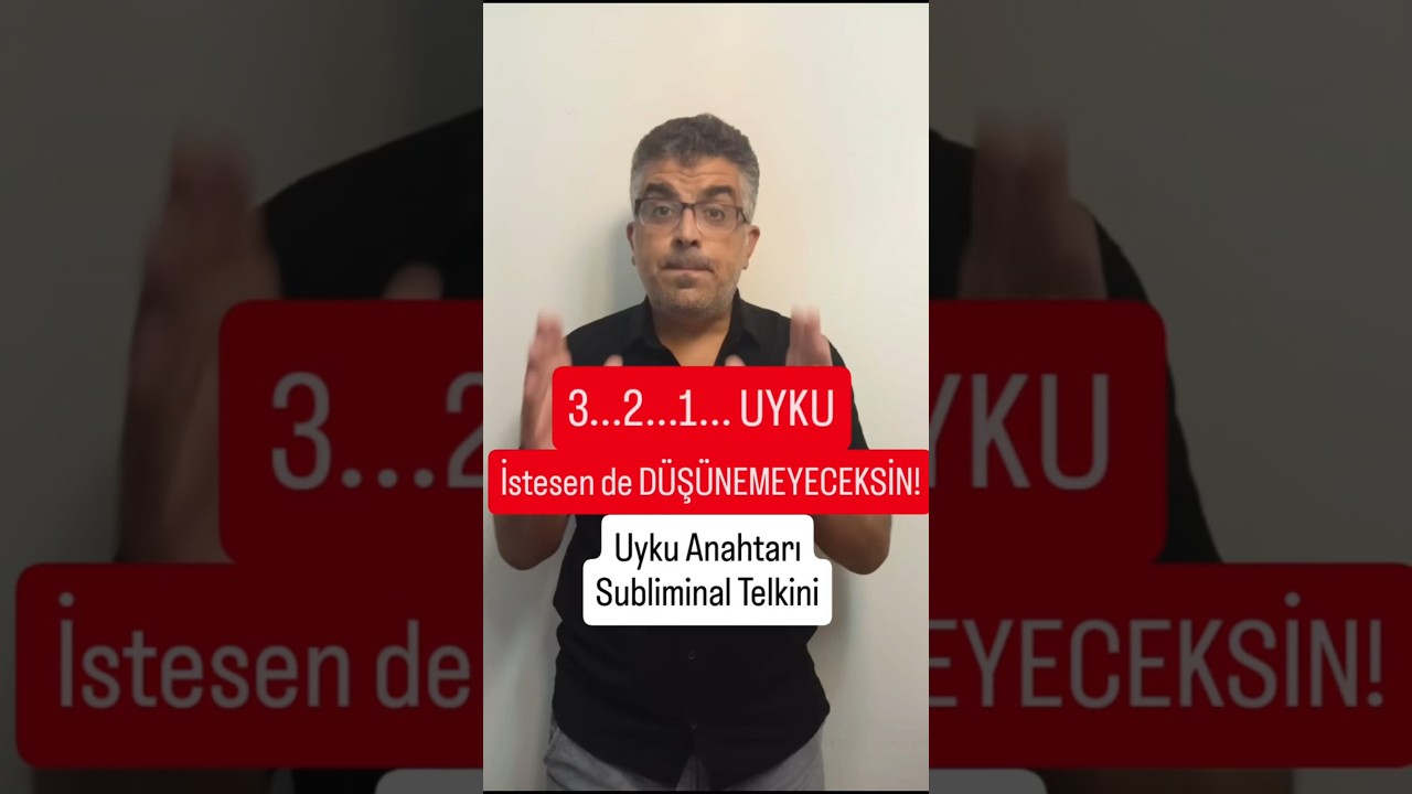 3..2..1..UYKU İstesen de DÜŞÜNEMEYECEKSİN! Uyku Anahtarı Subliminal Telkin MP3 DİNLE
