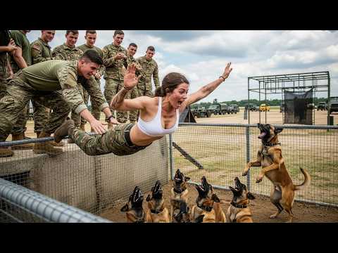 "They Locked Her In With The K9s – Then They Realized Why She’s A Navy SEAL Legend!"