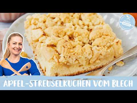 Apfel-Streuselkuchen vom Blech🍎 | schnell & lecker | Einfach Backen
