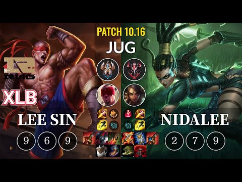 RNG XLB Lee Sin vs Nidalee Jungle - KR Patch 10.16