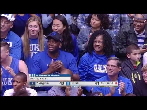 Brandon Ingram: 18 Straight Points vs Virginia (2/13/16)