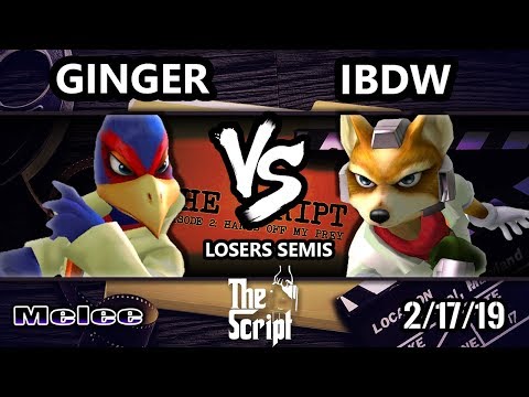 The Script 2 - iBDW (Fox) Vs. Ginger (Falco) - Smash Melee Losers Semis