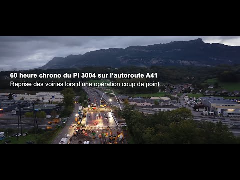 2025 - EIFFAGE - Renouvellement PI 3004 de l'A41 à Chambéry - Suivi de chantier Drone