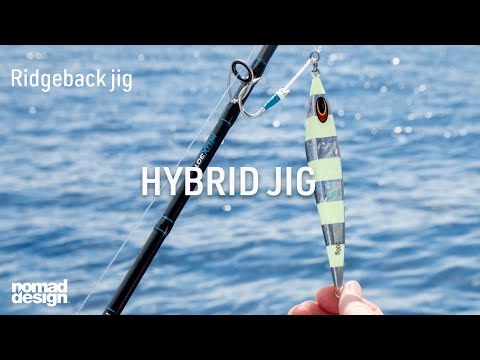 Hybrid jig shape  - slow pitch and high speed jig in one shape | Nomad Ridgeback jig