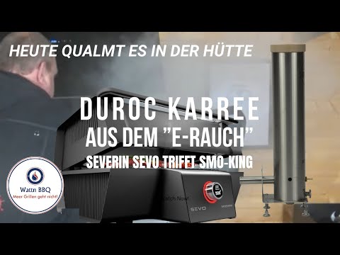 SEVERIN SEVO GT #4: Duroc Karree (Frenched Racks) im kalten „E-Rauch“ - SEVERIN SEVO trifft SMO-KING