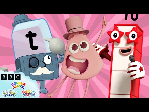 Numberblocks and alphabet lore n alphablocks colorblocks rainbow colors