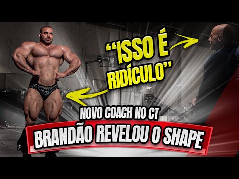 REAÇÃO DO COACH AO VER O SHAPE DO BRANDÃO NO CT