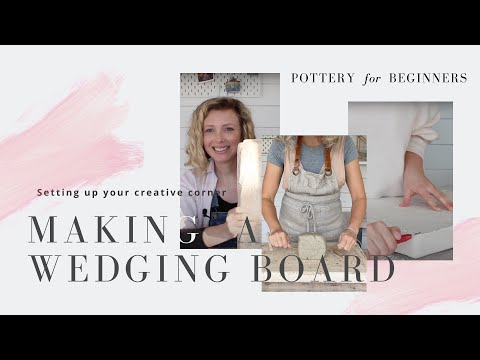 Making a Plaster Wedging Board - Setting up your pottery studio