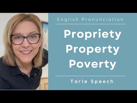 PROPRIETY, PROPERTY, POVERTYの発音を学ぼう｜アメリカ英語の発音 #learnenglish (Learn to Pronounce PROPRIETY, PROPERTY, & POVERTY | American English Pronunciation #learnenglish)