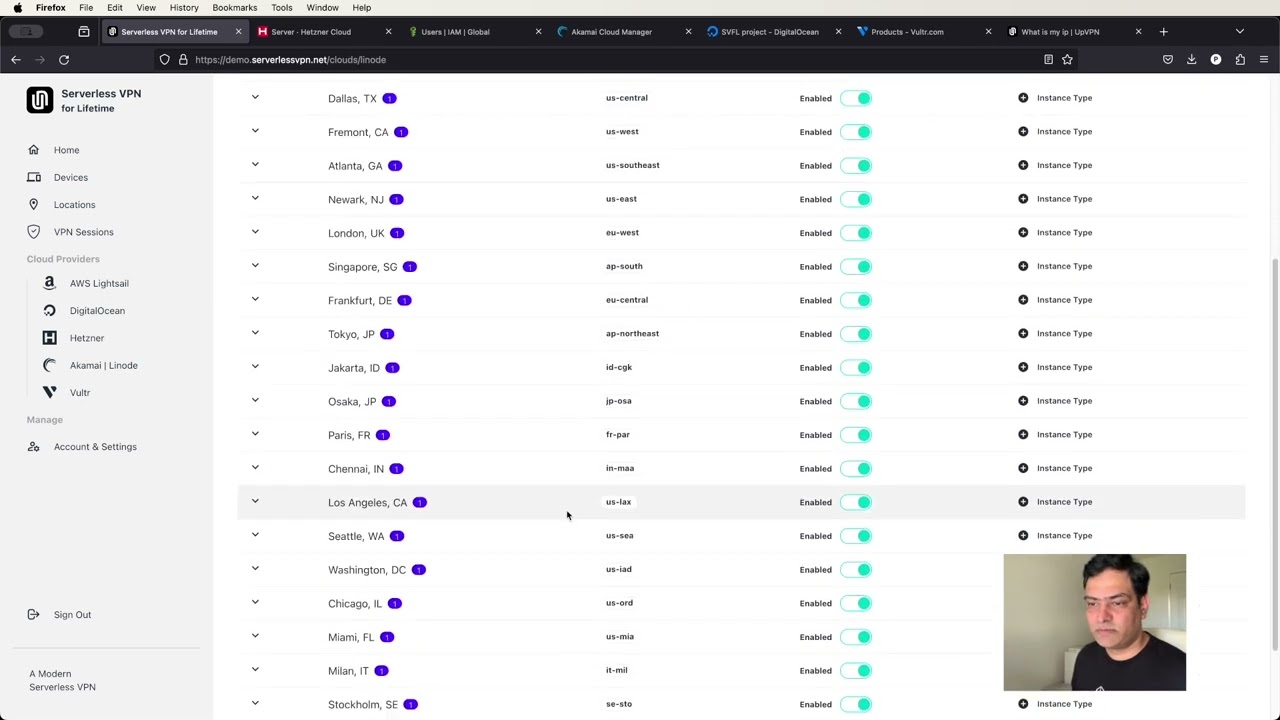 Serverless VPN Self-hosted demo video