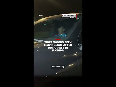 Tiger Woods seen leaving jail after DUI arrest in Florida
