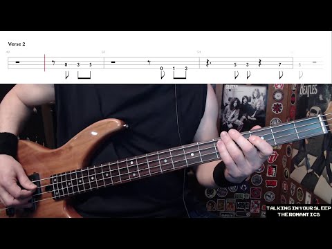 Talking In Your Sleep by The Romantics - Bass Cover with Tabs Play-Along