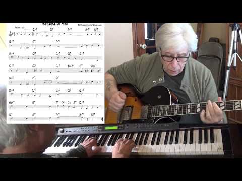 Because Of You - Jazz guitar & piano cover ( Art Hammerstein / Wilkinson ) Yvan Jacques