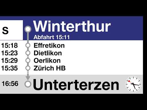 ZVV Begrüssung, S (Winterthur-Unterterzen)