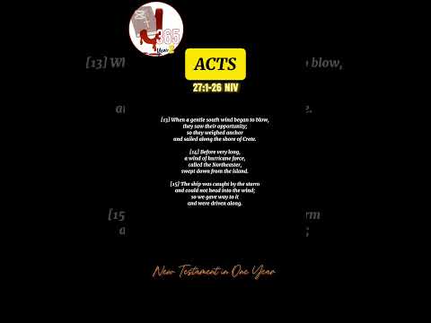 📖 Day 207 • ACTS 27:1-26 NIV✨️