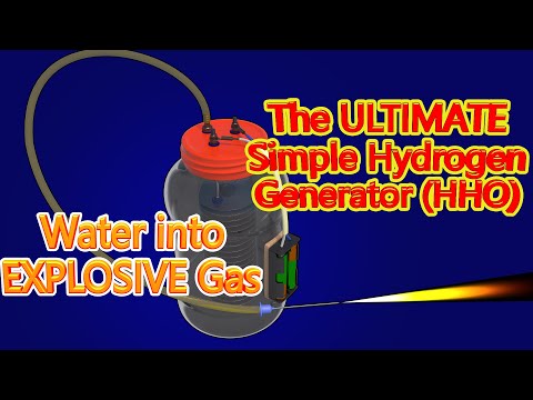 The ULTIMATE Simple Hydrogen Generator HHO   Turn Water into EXPLOSIVE Gas & FREE Fuel at Home!