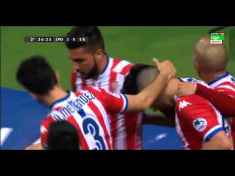 GOL DE JONY Sporting (2-0) Eibar | LUIS EDUARDO GARCIA esradioasturias