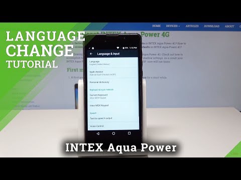 How to Change Language in INTEX Aqua Power