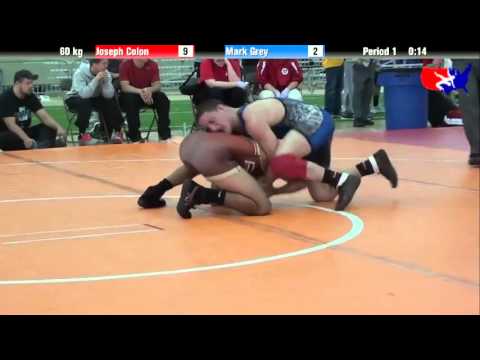 Joseph Colon vs. Mark Grey at 2013 ASICS University Nationals - FS