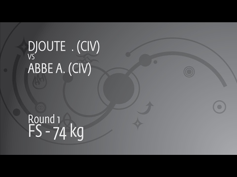 Round 1 FS - 74 kg: A. ABBE (CIV) df.  . DJOUTE (CIV) by TF, 10-0
