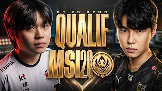LE GAGNANT AFFRONTE T1 POUR LA PLACE AU MSI !🔥KT vs GENG