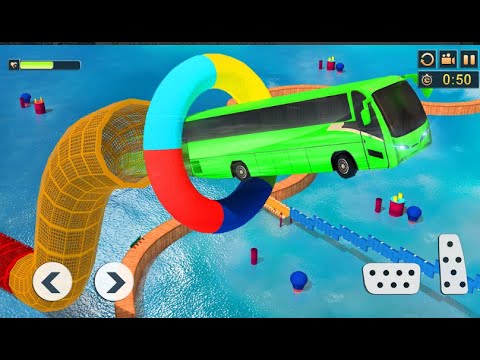 Impossible Bus Driving Master Simulator 3D -Red colour -Android Gameplay  असंभव बस ड्राइविंग मास्टर