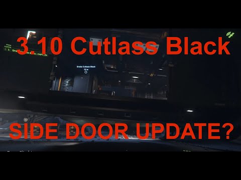 Drake Cutlass Black Climbing Into the Side Door! New Feature? - Star Citizen