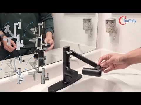 CHOMELY Single Hole Rotatable Bathroom Faucet #kitchen #bathroom #chomey #home