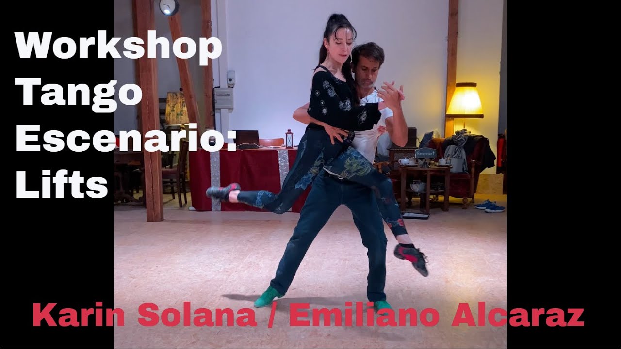 Workshop Showtango/Tango Escenario 15.1.23 Lifts, Karin Solana und Emiliano Alcaraz