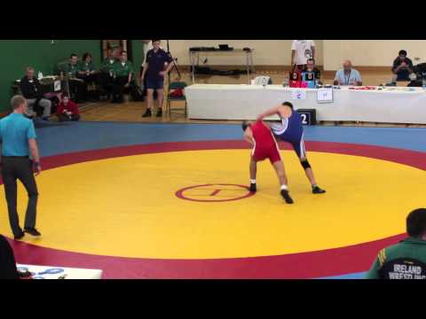 Nikolai Grozoev (IRE) vs Adam Castell (GBR), 69kg Final, British Juniors Wrestling Champions 2013