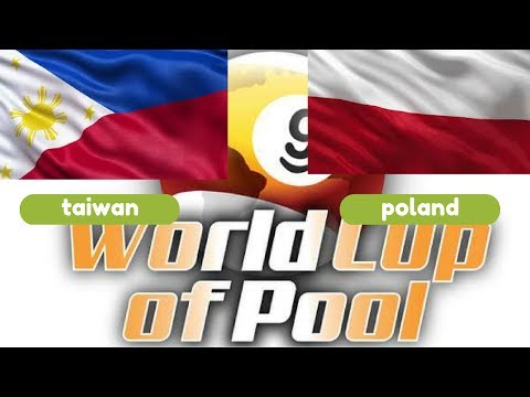 Chinese Taipei Taiwan v Poland 1080p   World Cup Of Pool 2017 9 ball Round 2
