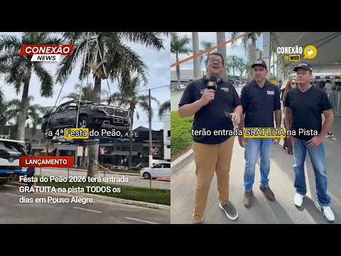 Vídeo: Festa do Peão 2026 terá entrada GRATUITA na pista TODOS os dias em Pouso Alegre.