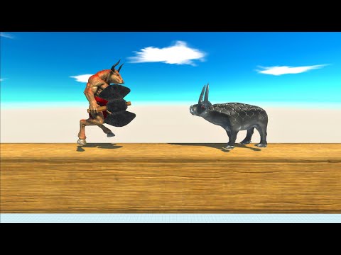 Gorgon vs Unit on a wooden stick - Animal Revolt Battle Simulator