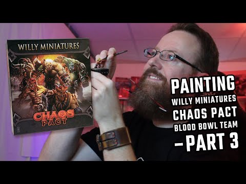 How to Paint the Chaos Pact from Willy Miniatures for Blood Bowl – Part 3
