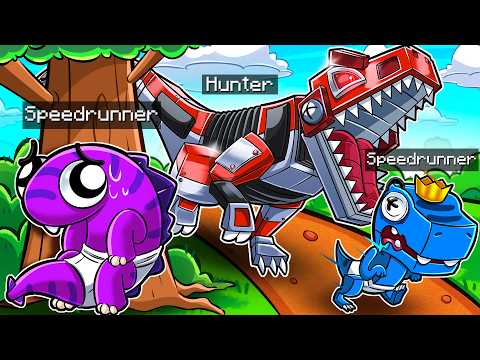MECHA DINOSAUR MANHUNT! (Rainbow Dinos vs Robo Dino Titan)