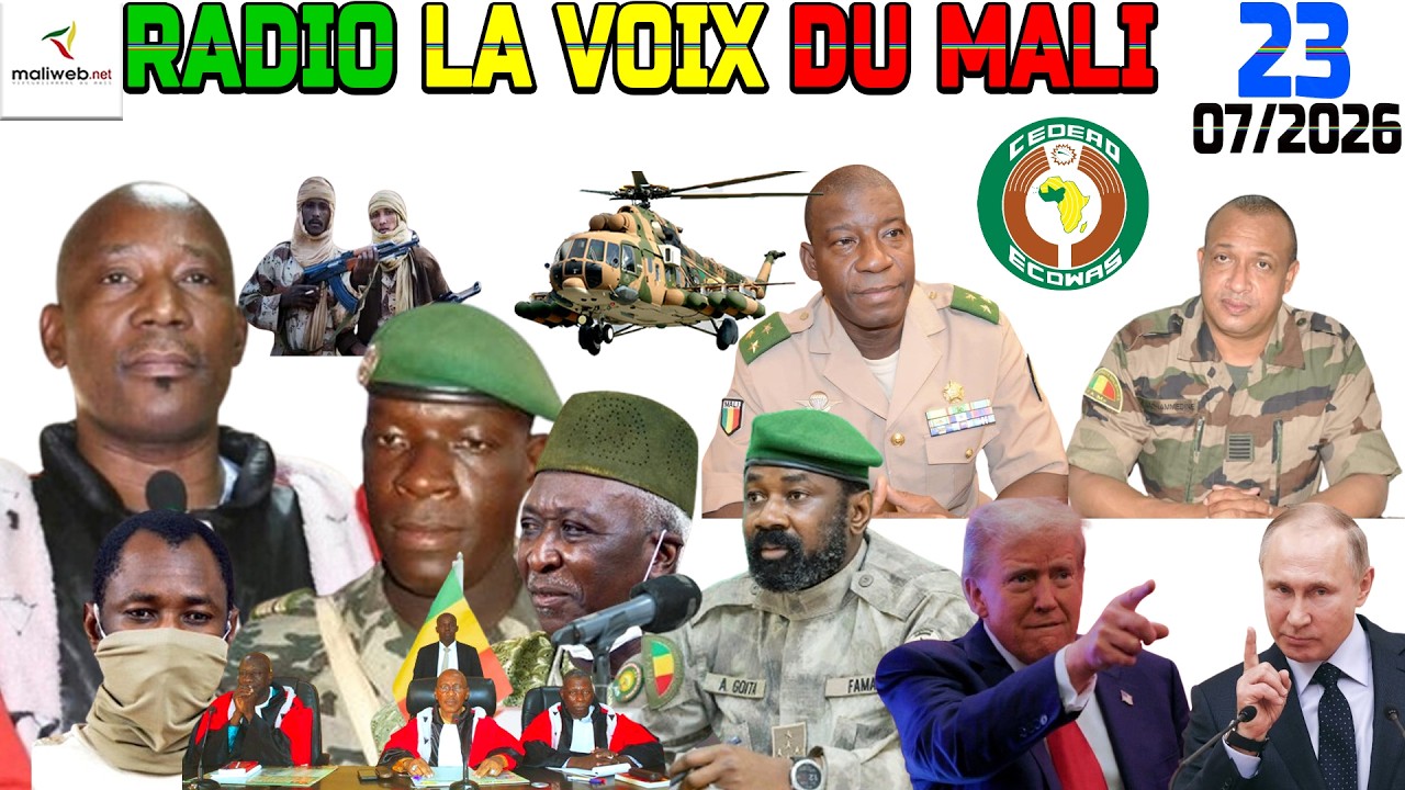 La Revue de Presse de la RADIO LA VOIX DU MALI du 23 Juillet 2026
