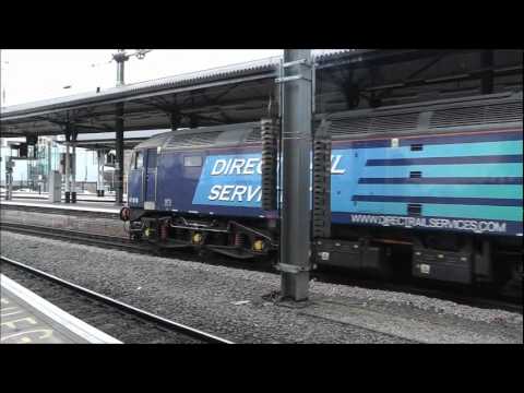 The Northern Belle At Newcastle With DRS Class 47 Locos 17th Fev 2012.wmv