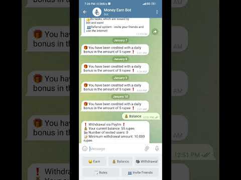 telegram free money earning bot🔥🔥😱😱😱#shorts
