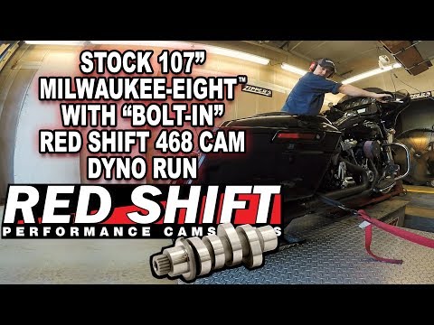 DYNO RUN: Stock 107 Milwaukee-Eight with Bolt-In Red Shift 468 Cam