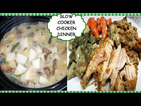 Entire Slow Cooker Chicken Dinner ~ Dump and Go Crock Pot Meals