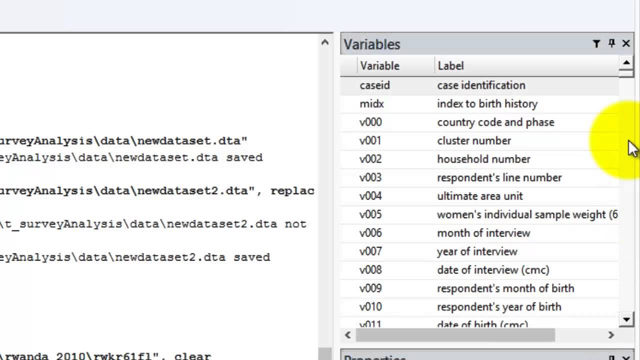 Stata: Use and Explore Data (HD)
