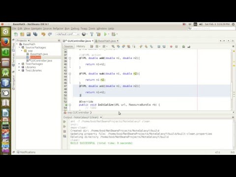 JavaFX FXML Create Button Object and  Add ActionEvent for Base Calculator with 50 Minutes Working