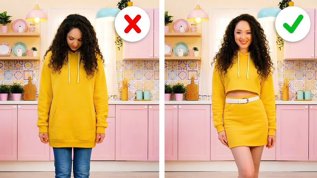 Easy DIY Clothing Hacks to Refresh Your Wardrobe 💡👚