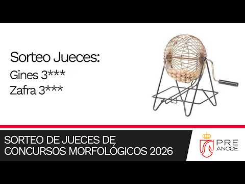 Sorteo de Jueces para los concursos de GINES y ZAFRA