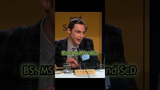 Sheldon Cooper's INSANE List of Degrees! 🤯 (Big Bang Theory)