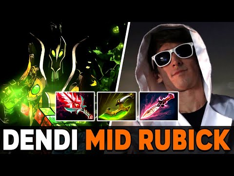 DENDI LEGENDARY RUBICK FIRST TIME on 7.28 PATCH - CRAZY RIGHT CLICK BUILD WITH NEW ITEMS - Dota 2